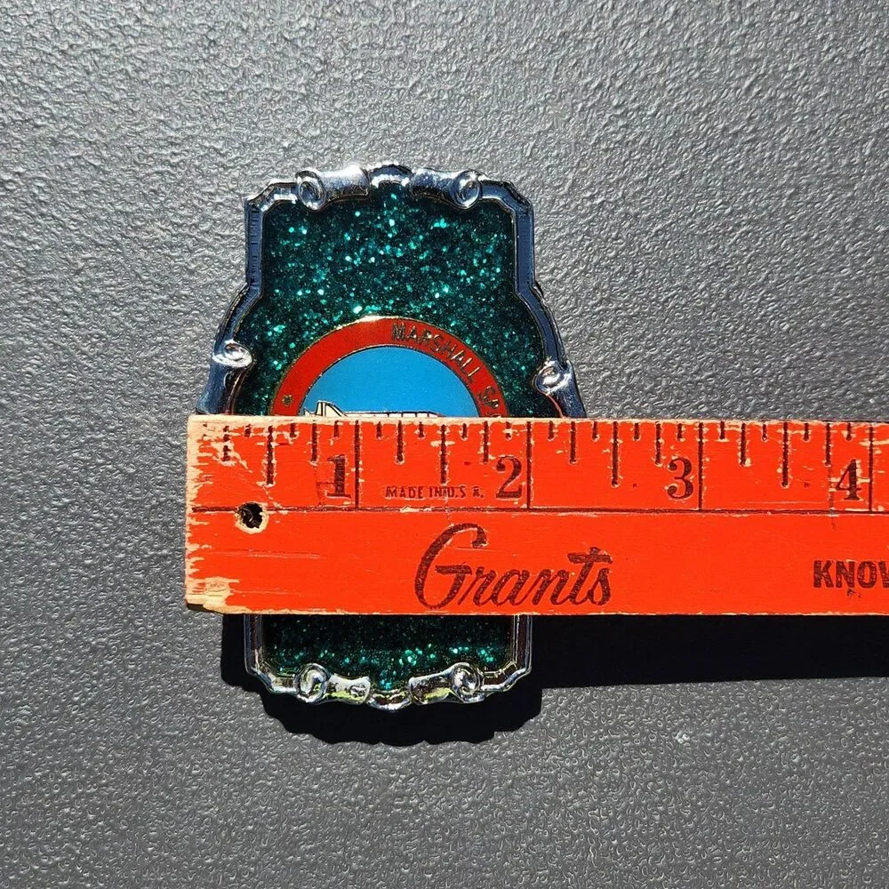 Vintage NASA Marshall Space Flight Center Space Shuttle Belt Buckle Michoud Rare